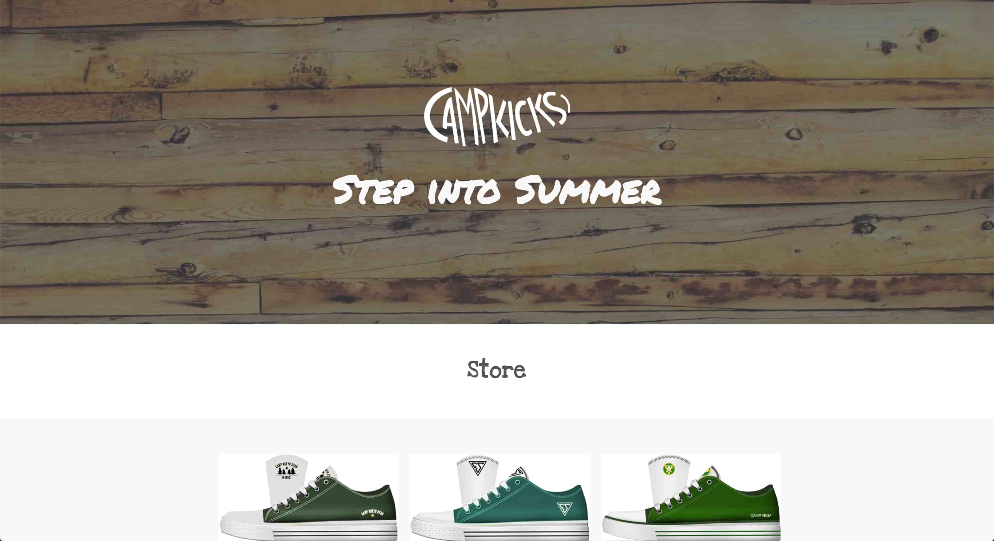 CampKicks Homepage