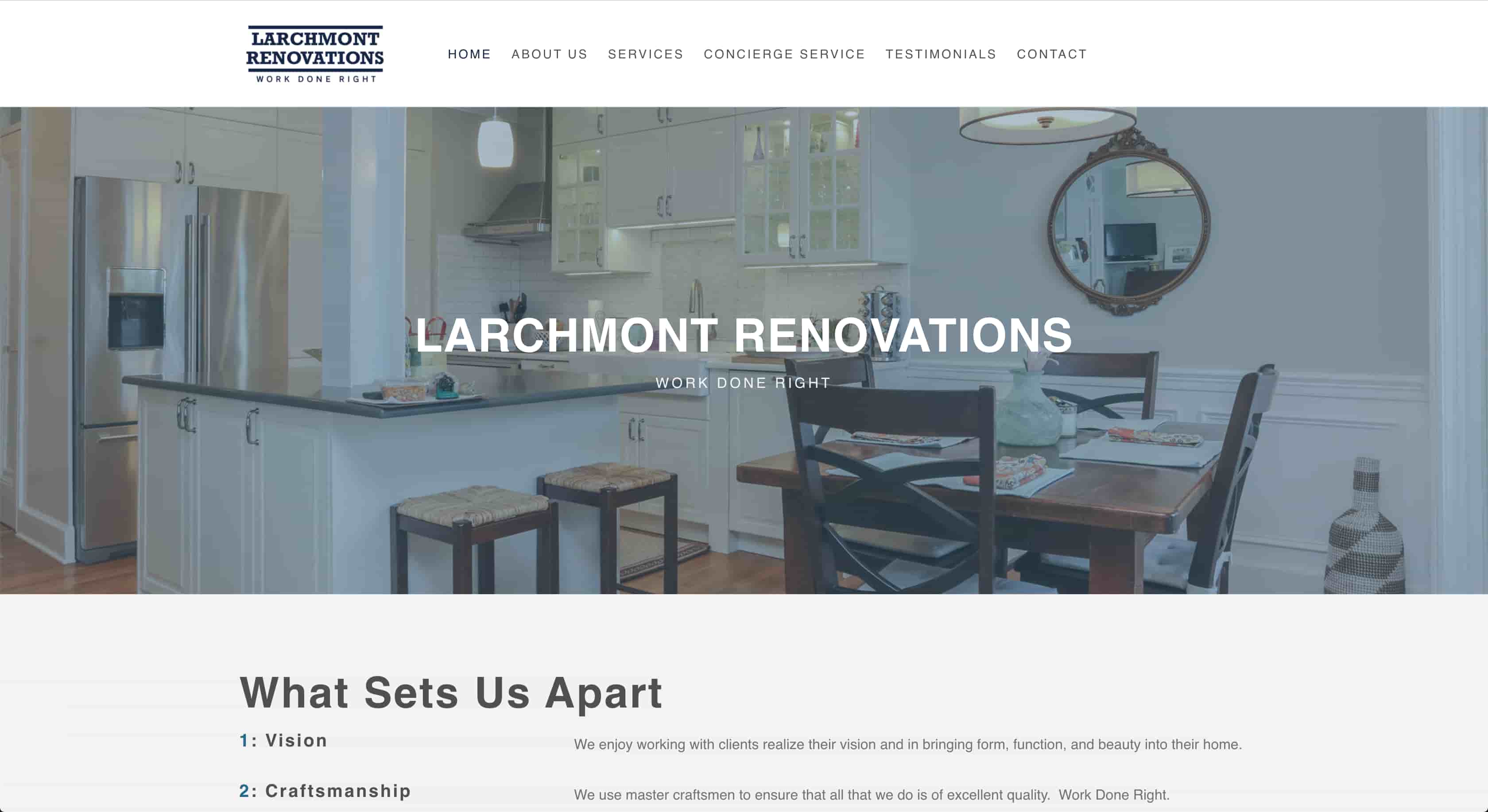 Larchmont Renovations Homepage