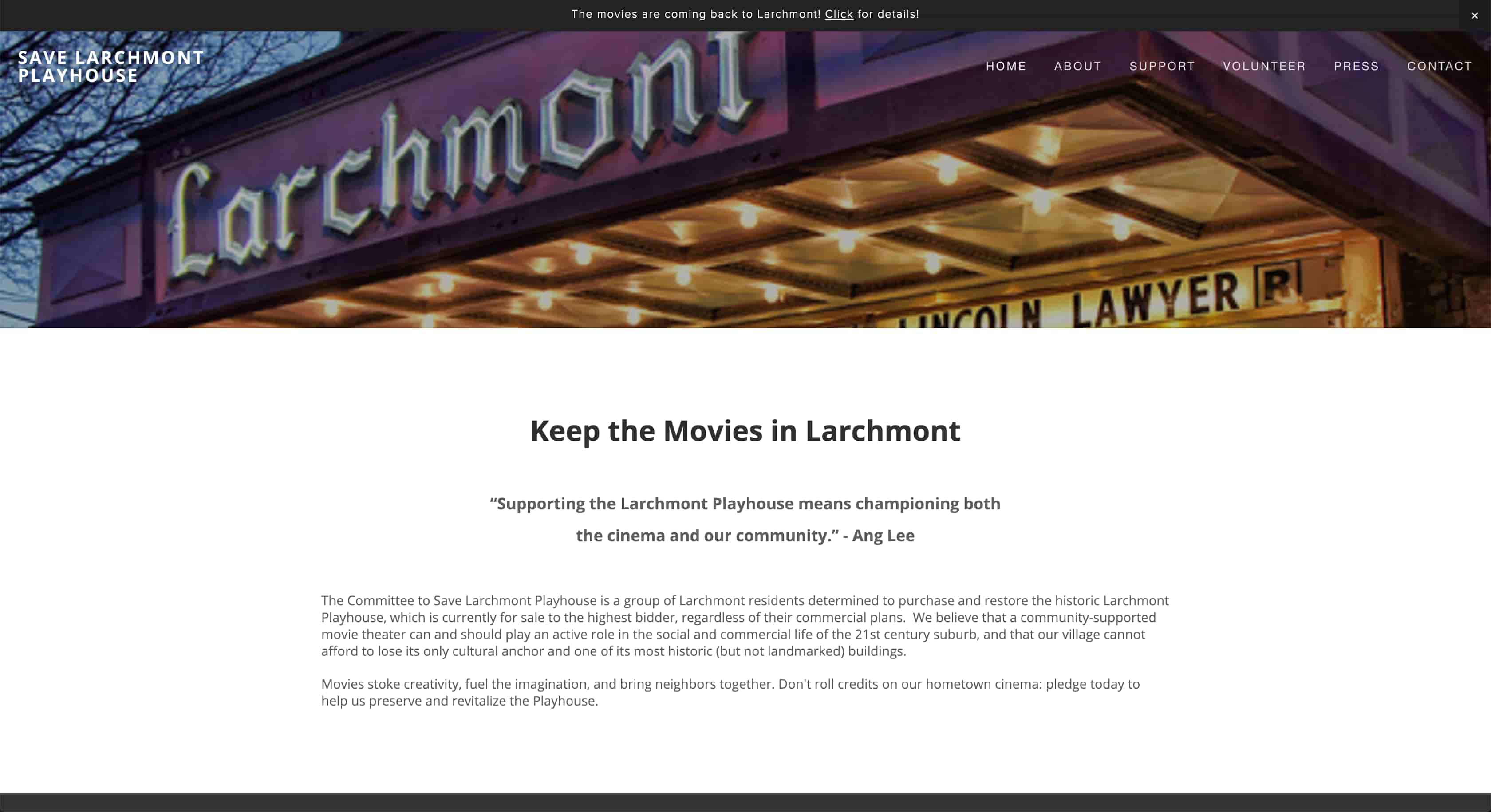 Larchmont Playhouse Homepage